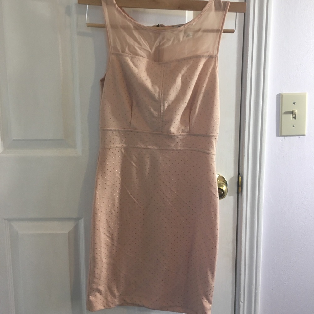 Forever 21 light pink body on dress w/ gold studs